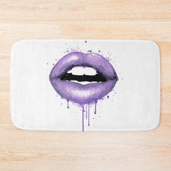 Item preview, Lavender Lips Sexy Girl Mouth Love Kiss Print designed and sold by LotusGifts.