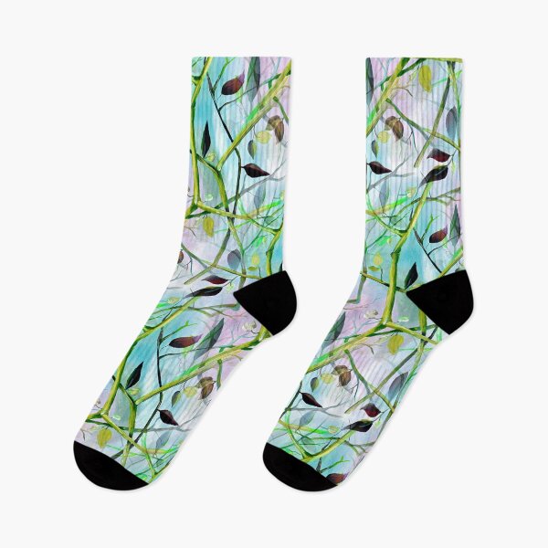 Item preview, Watercolor Illustration with Realm of Greenery Leafs in Seamless Pattern designed and sold by Nisuris.