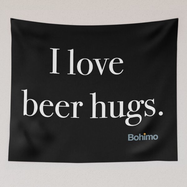 Item preview, I love beer hugs. Cool t shirt sayings. designed and sold by Bohimo.