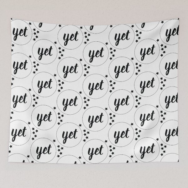 Item preview, Circle and Stars Power of Yet - Black and White designed and sold by jesscargill.