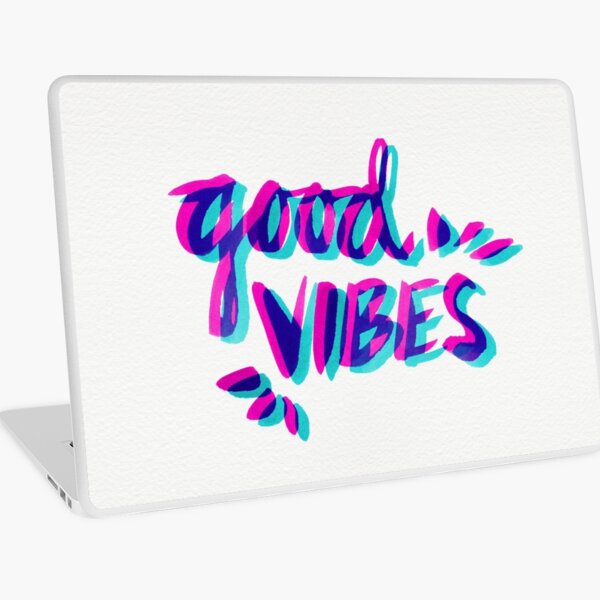 Good Vibes – Magenta & Cyan Laptop Skin