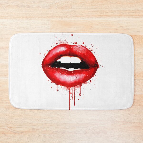 Item preview, Red Lips Love Kiss Print Mouth Sexy Girl  designed and sold by LotusGifts.