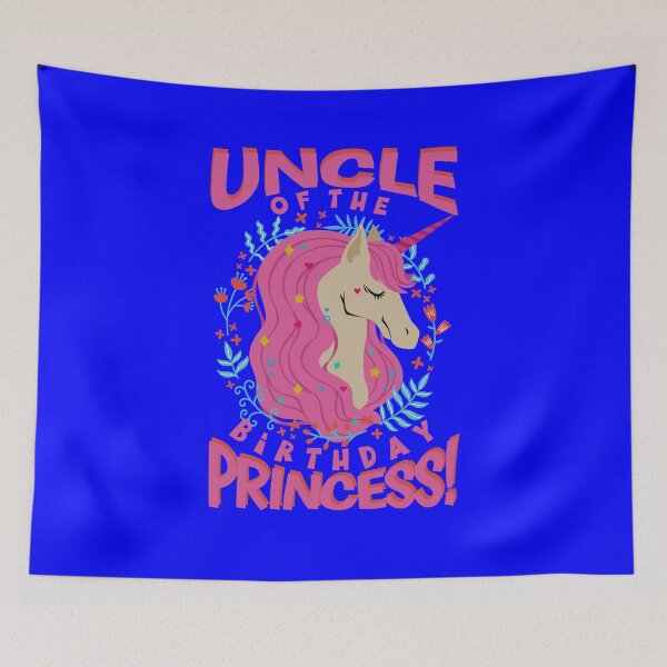 Item preview, Uncle of the Birthday Princess Unicorn designed and sold by Hananiah Merch.