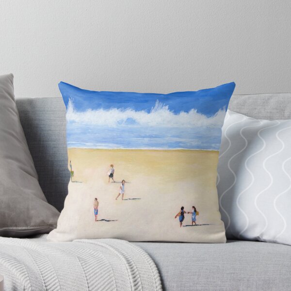 Item preview, Pintura de personas caminando en la playa designed and sold by ria hills.