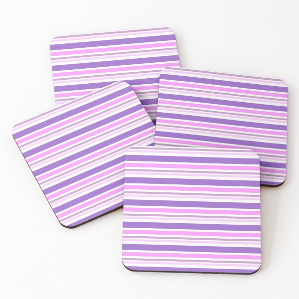 Item preview, Varying Horizontal Stripes - Purple, Pink & White designed and sold by TheFrostedDonut.