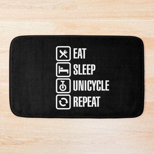 Item preview,  Funny Eat sleep unicycle repeat unicycling sport designed and sold by LaundryFactory.