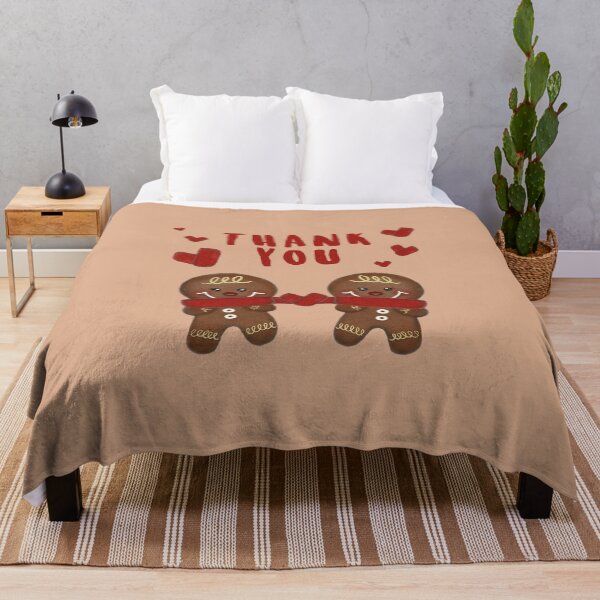 Item preview, Gingerbread Love Thank You - Beige BG designed and sold by IFOM.