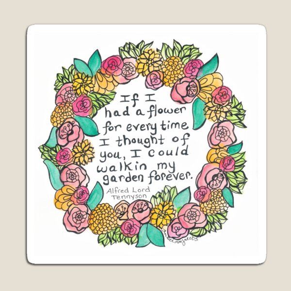 Item preview, Si tuviera una flor ... pensando en ti designed and sold by AmberMaeJacobs.