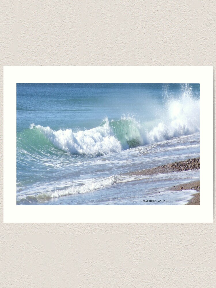 Alternate view of Ocean Wave in Misquamicut Art Print