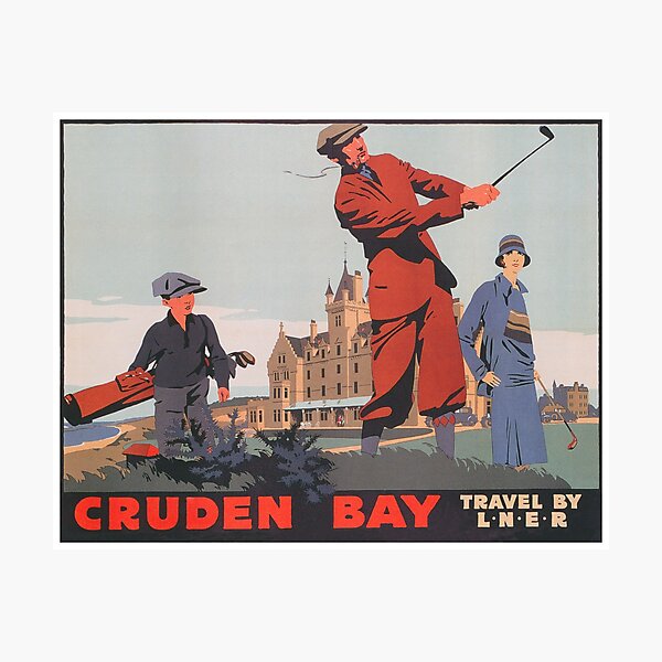Artikelvorschau, Rohes Vintages Golf-Plakat Bucht-Englands entworfen und verkauft von vintagevivian.
