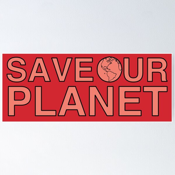 Artikelvorschau, Save Our Planet - Red entworfen und verkauft von MOREDANKMEMES.