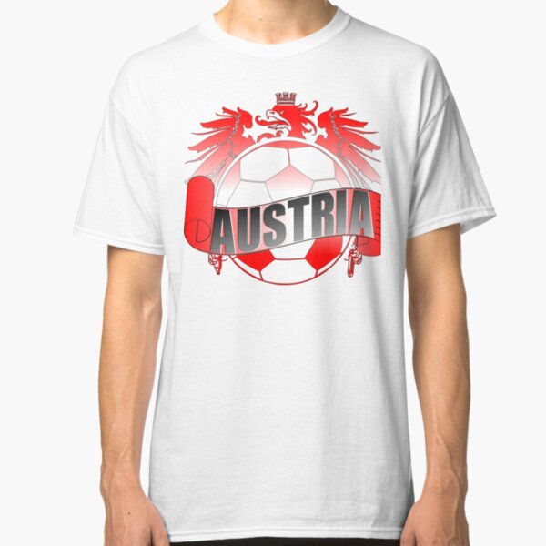Damen T-Shirt SKULL FLAG FLAGGE FAHNE Österreich Austria Wien Vienna Fußball