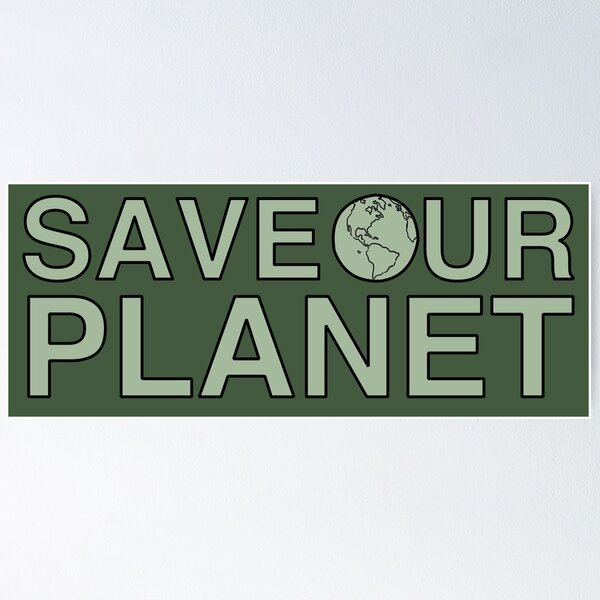 Artikelvorschau, Save Our Planet - Olive Green entworfen und verkauft von MOREDANKMEMES.