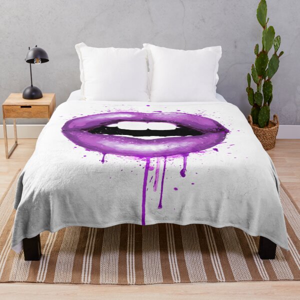 Item preview, Labios morados Chica sexy Boca Amor Beso Imprimir designed and sold by LotusGifts.