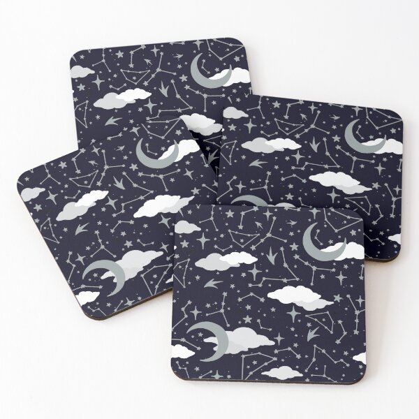 Item preview, Night Sky in Silver and White designed and sold by evannave.