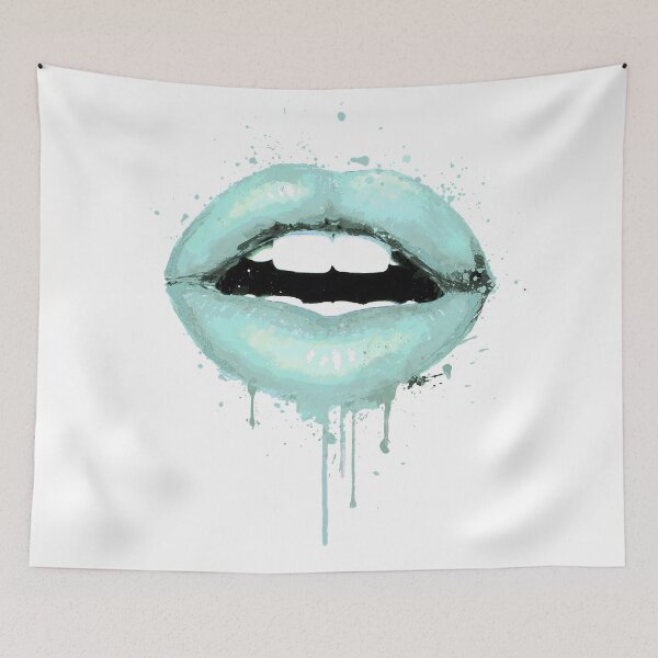 Item preview, Spearmint Aqua Lips Love Kiss Mouth Sexy Girl designed and sold by LotusGifts.