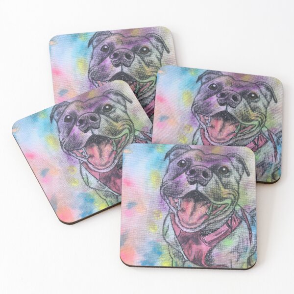 Item preview, Staffordshire Bull Terrier Rainbow designed and sold by Merlinsmates.