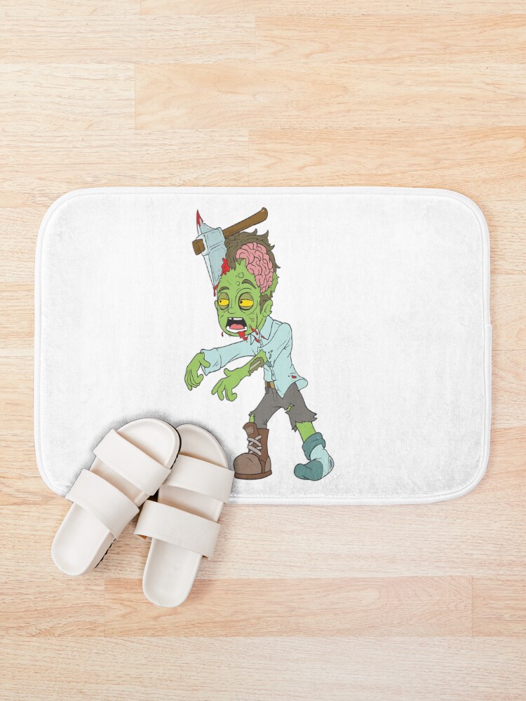 Thumbnail 1 of 6, Bath Mat, Zombie designed and sold by RampedUpUK.