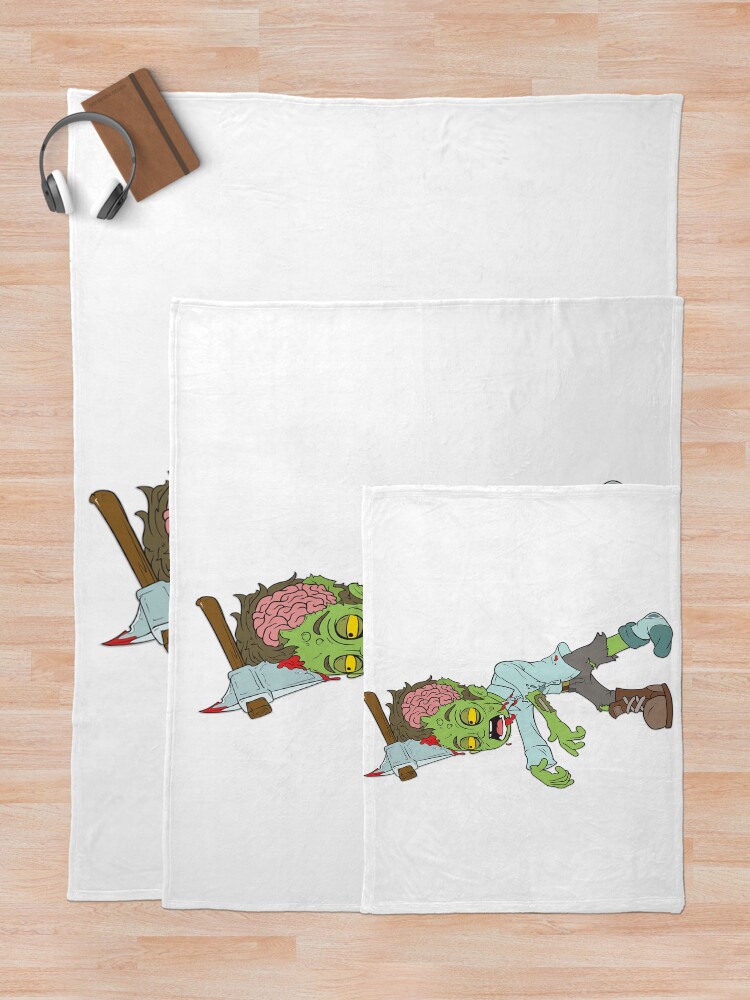 Thumbnail 5 of 6, Throw Blanket, Zombie  designed and sold by RampedUpUK.