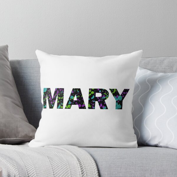 Item preview, MARY Paint Splatter Name - Black Background designed and sold by CraftyCreepers.
