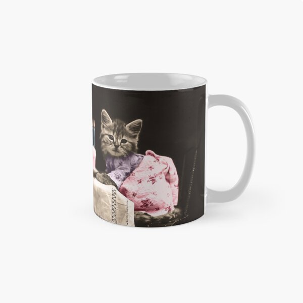 Item preview, Vintage kittens birthday cake designed and sold by Delphimages Art.