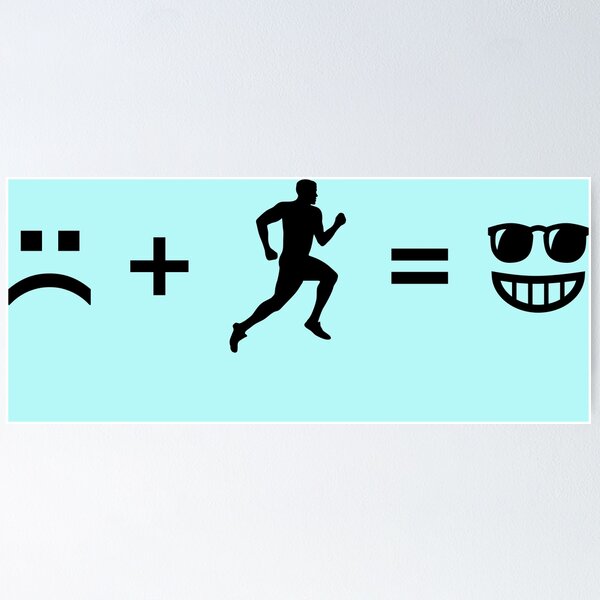 Item preview, Bad day + running = good day designed and sold by claudiasartwork.