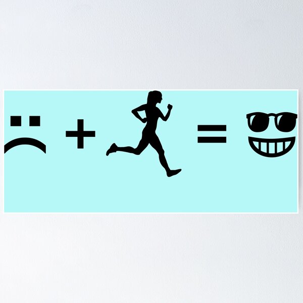 Item preview, Bad day + running = good day designed and sold by claudiasartwork.
