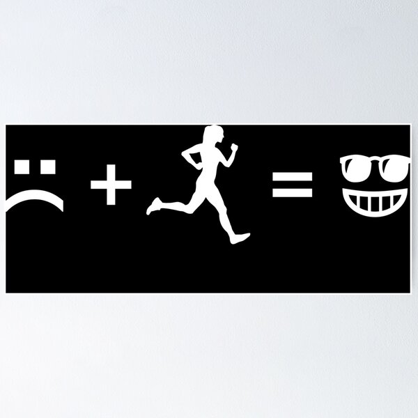 Item preview, Bad day + running = good day designed and sold by claudiasartwork.