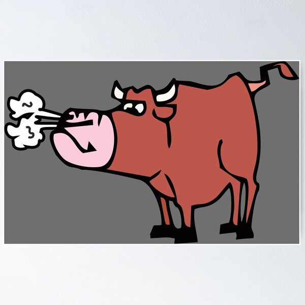 Item preview, Snorting bull (Bos taurus) designed and sold by RosArt100.