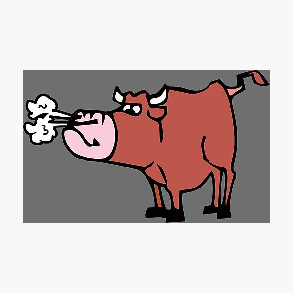 Item preview, Snorting bull (Bos taurus) designed and sold by RosArt100.