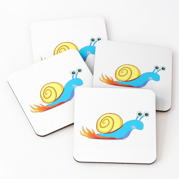 Item preview, Fast racing snail, running snail designed and sold by claudiasartwork.