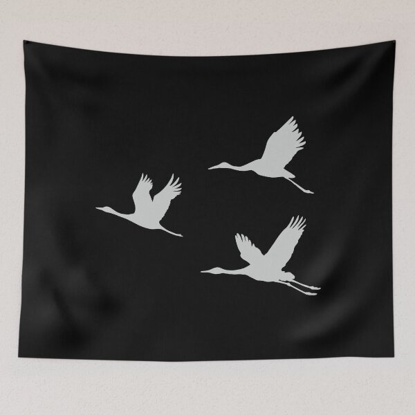 Item preview, Flock of cranes (Grus grus) designed and sold by RosArt100.
