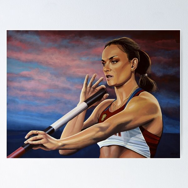 Item preview, Yelena Isinbayeva painting designed and sold by PaulMeijering.