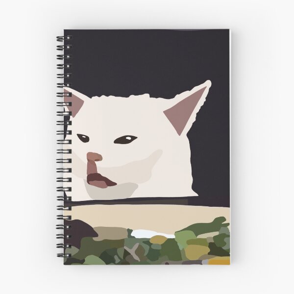 Item preview, White Cat Meme designed and sold by Nina Maria.