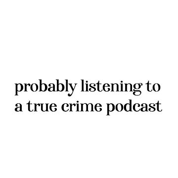 Artwork thumbnail, True Crime by annagcrow