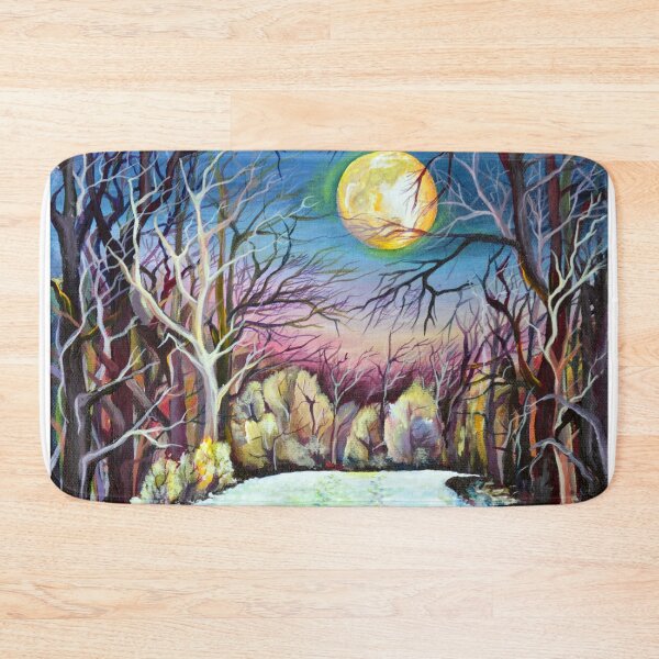 Item preview, Watercolor Landscape Painting with Winter Sweden designed and sold by Nisuris.