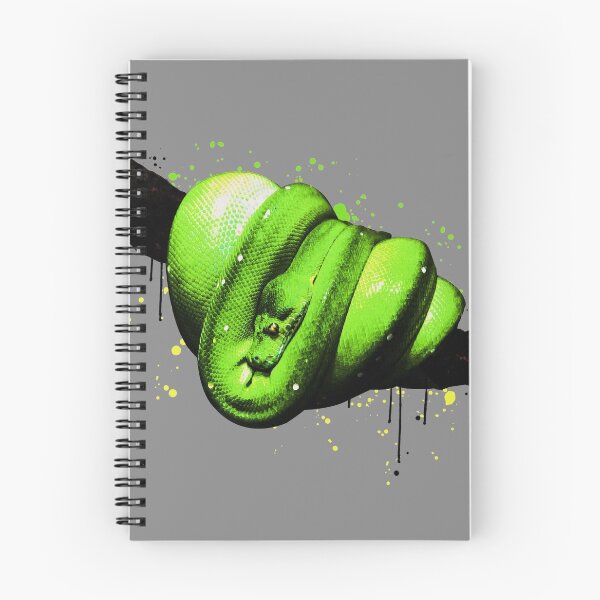 Item preview, Green Tree Python Morelia Viridis Watercolor designed and sold by JRRTs.