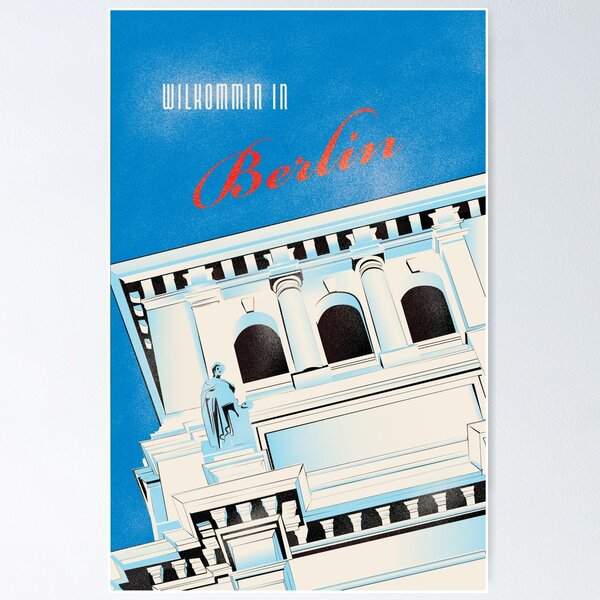 Aperçu de l'œuvre Affiche de voyage de Berlin créée et vendue par Erin Shannon.