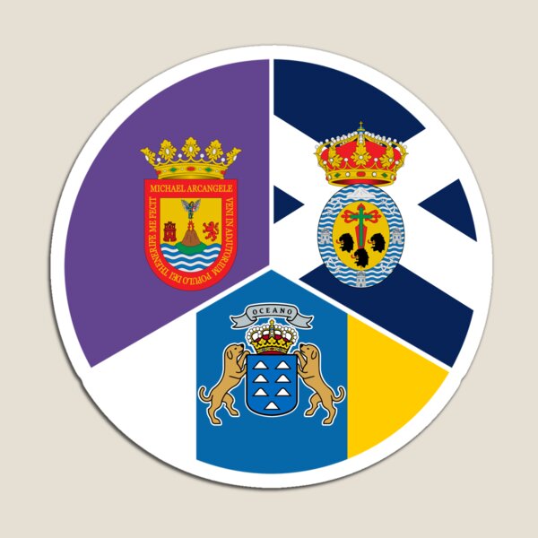 Item preview, San Cristóbal de La Laguna, Santa Cruz de Tenerife Canary Islands Flags designed and sold by Celticana.