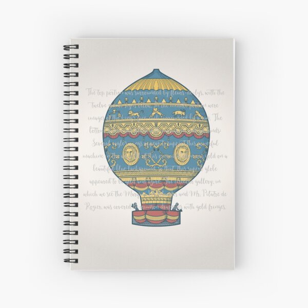 Hot Air Balloon Spiral Notebook
