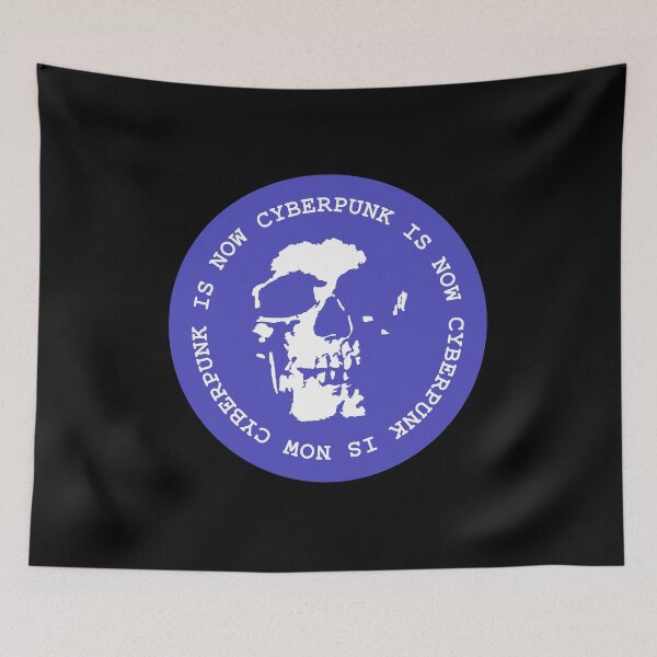 Item preview, Cyberpunk is now skull - Ultramarine Blue designed and sold by MOREDANKMEMES.