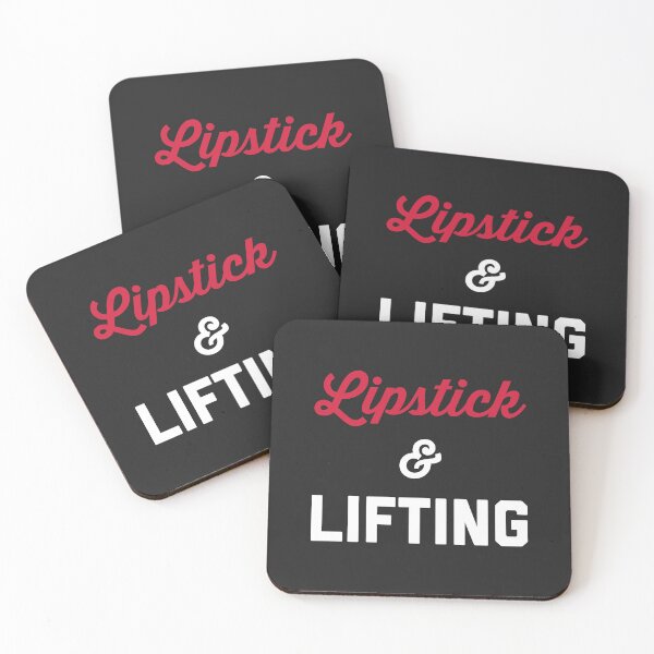 Item preview, Lipstick & Lifting Funny Gym Quote designed and sold by quarantine81.