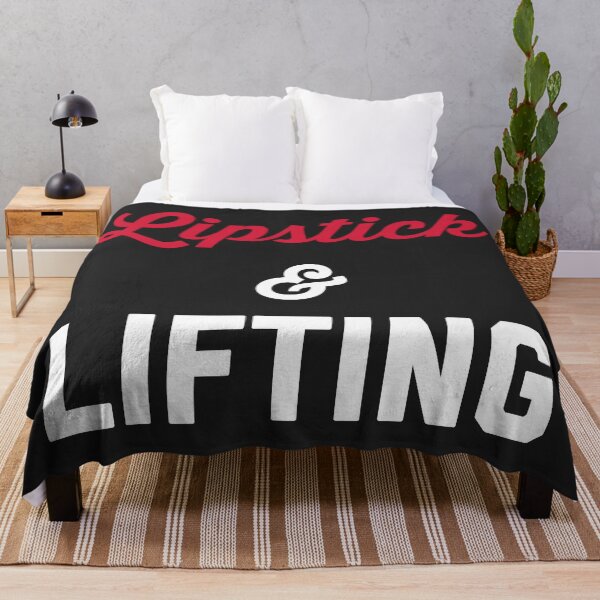 Item preview, Lipstick & Lifting Funny Gym Quote designed and sold by quarantine81.