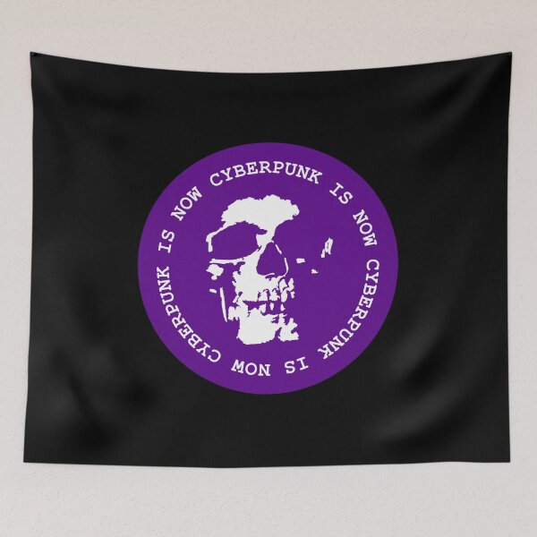 Item preview, Cyberpunk is now skull - Purple designed and sold by MOREDANKMEMES.