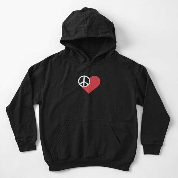 Disover Peace & Love Kid Pullover Hoodie