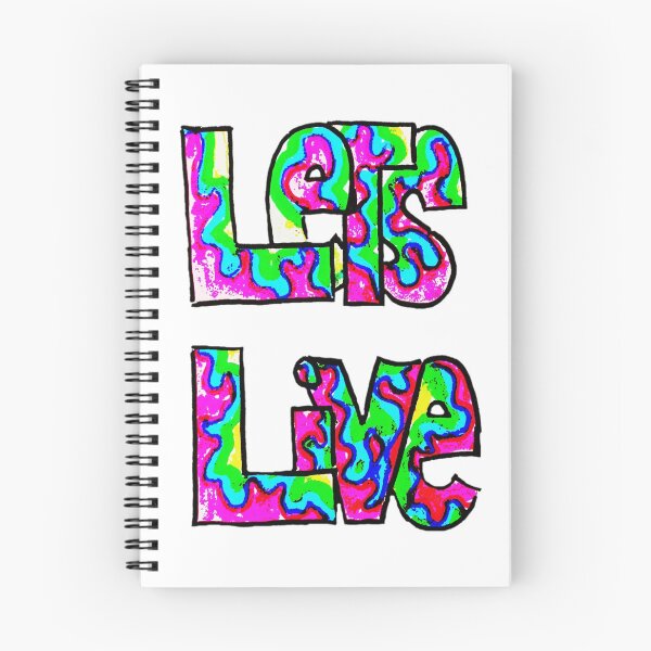 Item preview, Let's Live colorful tye dye design designed and sold by Gigilorient.