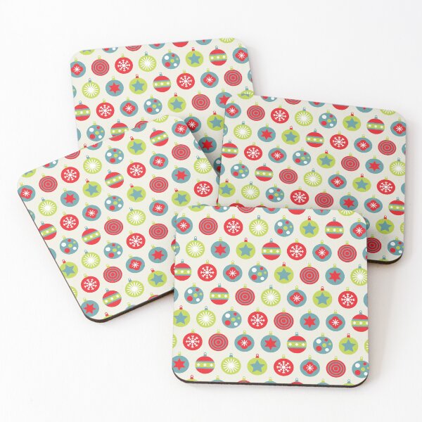 Item preview, Colourful Christmas Bauble Pattern designed and sold by Blue-Banana.