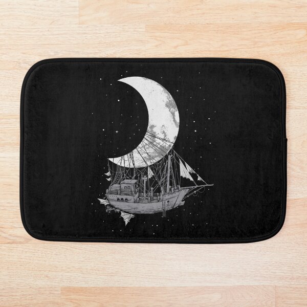 Moon Ship Bath Mat