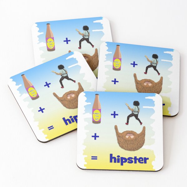 Item preview, Hipster, craft beer, beard, indie bands designed and sold by Happyoninside.