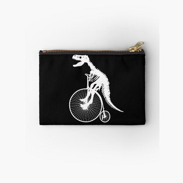Item preview, Bike and t rex fossil white shadow, dinosaur silhouettes designed and sold by Collagedream.